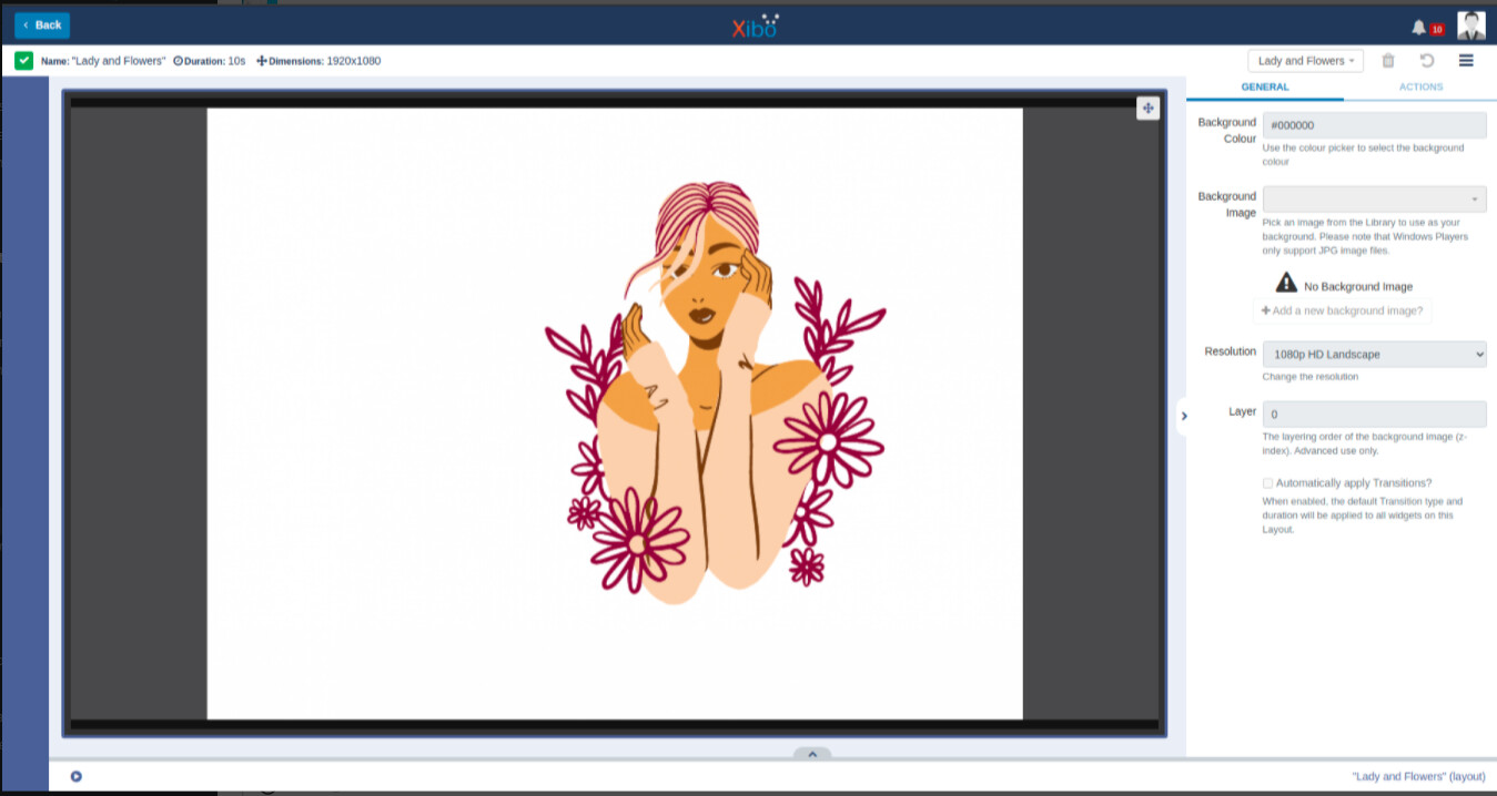Canva Published Layout View