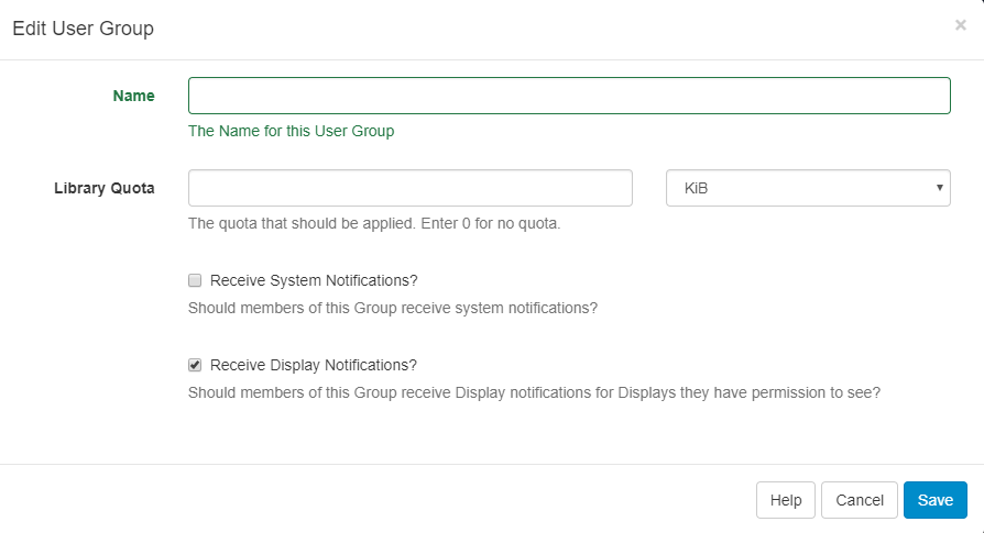Notification to UserGroup