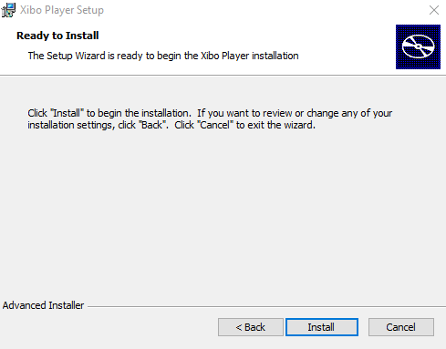 Begin Install
