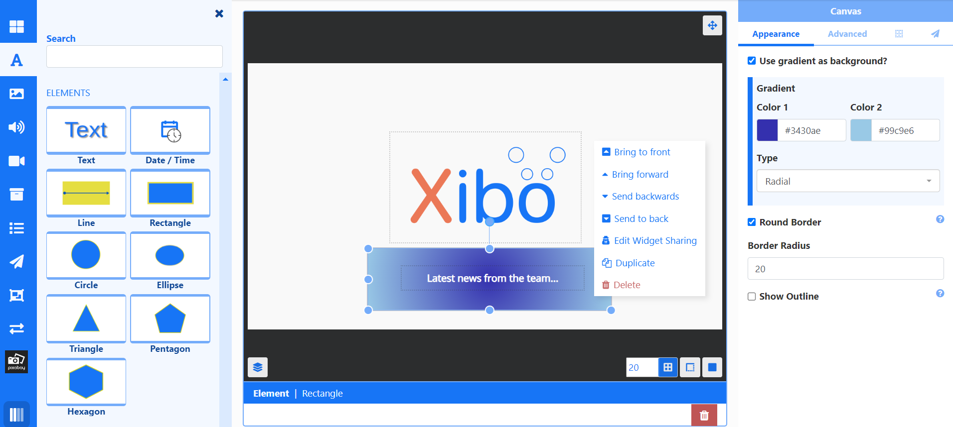 Add Text Element