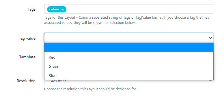 Tags Value