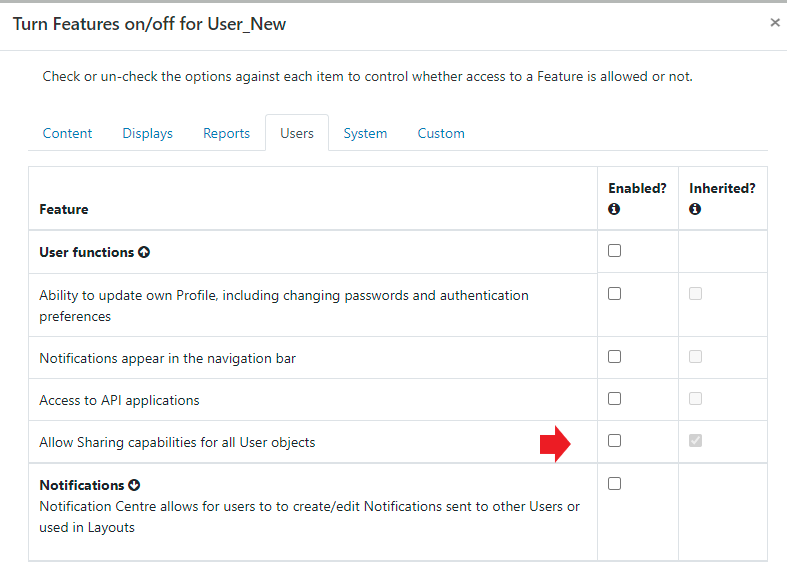 Share Feature