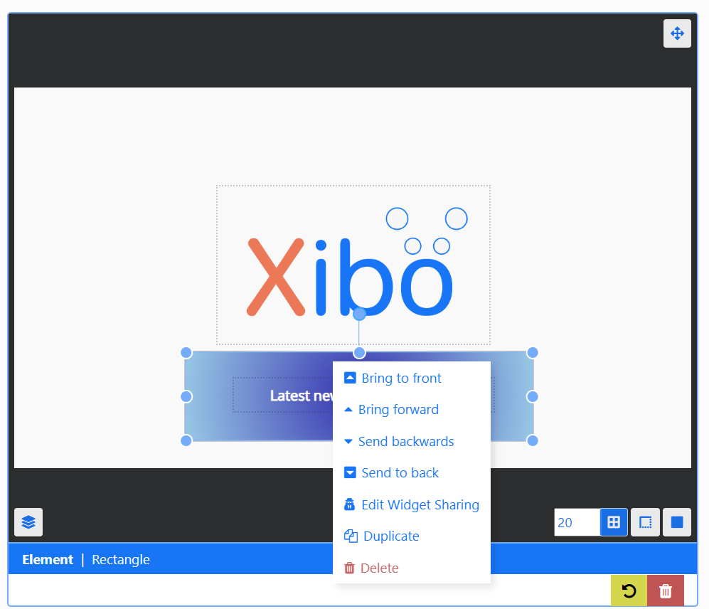 コンテキスト メニュー