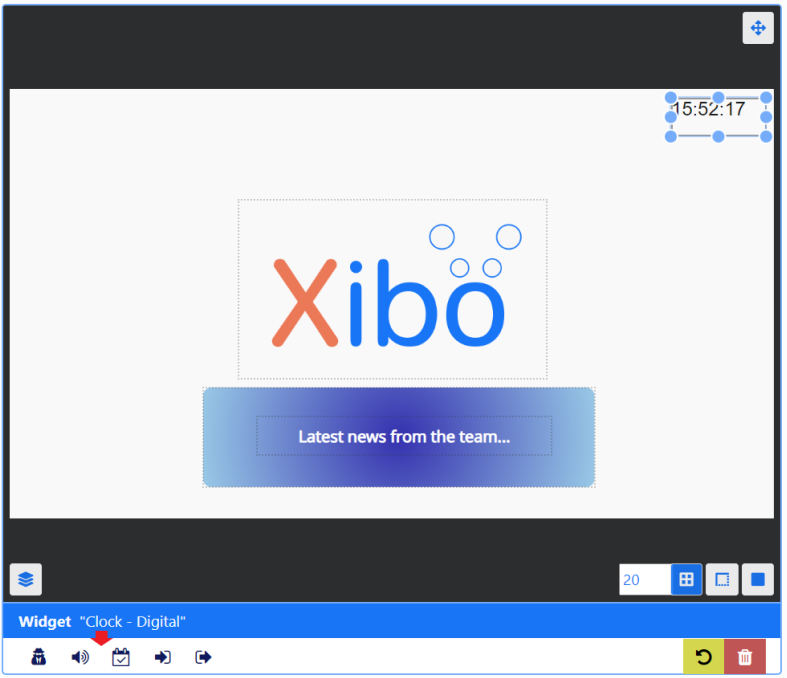 ウィジェット オプション
