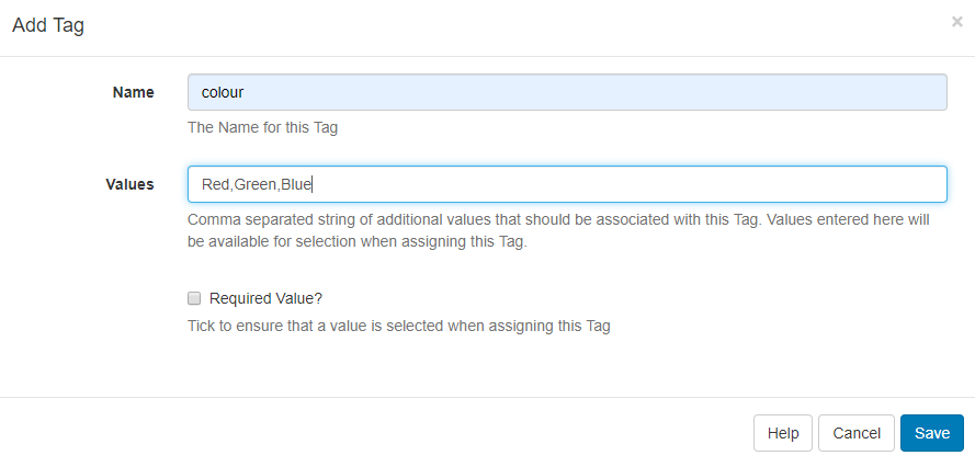 Edit Tag