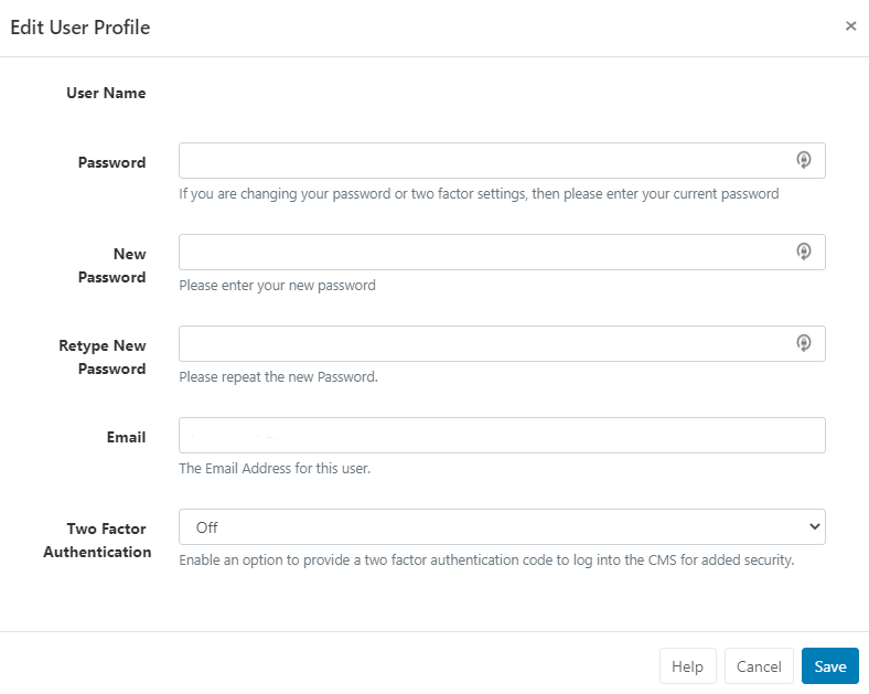 Edit Profile